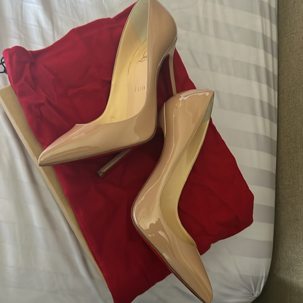 Christian Louboutin Pigalle 120 Patent Calf shoes - Picture 4 of 5